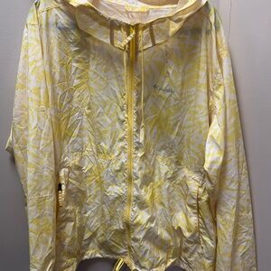 Columbia Women's yellow & white jacket, Size 2X
